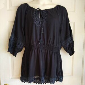 Denim 247 Women's Black blouse